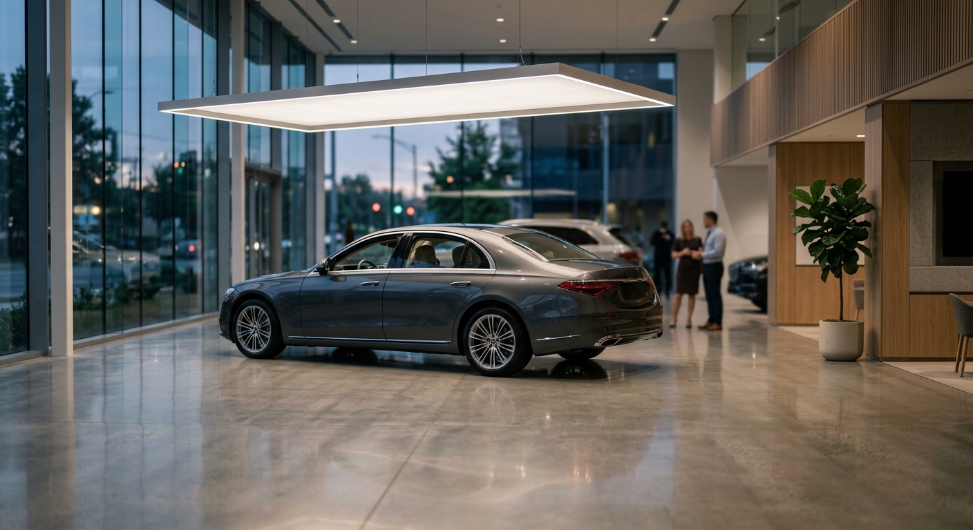 Showroom de concession automobile premium